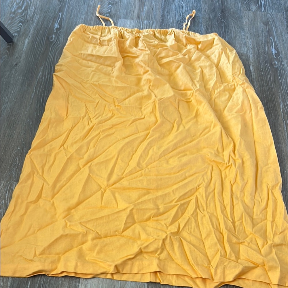 Vibrant Orange Drawstring Skirt